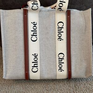 Chloé Woody large tote NWT